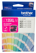 COB-LC135XLM Brother LC-135XLM Magenta Ink Cartridge- MFC-J6520DW/J6720DW/J6920DW and DCP-J4110DW/MFC-J4410DW/J4510DW/J4710DW - up to 1200 pages
