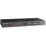 [NHTL-SF1024] NHTL-SF1024 (E)(CH)TP-Link TL-SF1024 24-Port 10/100Mbps Rackmount Unmanaged Switch energy-efficient Supports MAC 19-inch rack-mountable steel case 4.8 Gbps Switch