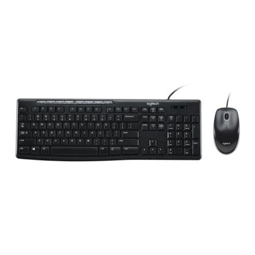 KBLT-MK200 Logitech MK200 USB Media Keyboard and Mouse Combo - 1000dpi USB Full-size Keyboard, Thin profile, play/pause, volume, the Internet, e-mail