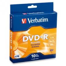 CMVD95100 Verbatim DVD-R 4.7GB 10Pk Spindle 16x