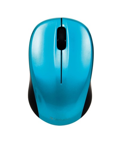 MIV-49044 Verbatim GO Nano Caribbean Blue Mouse Wireless 2.4GHz Wireless Optical, Ultra Compact, 3 Buttons, 1600dpi, Nano Receiver