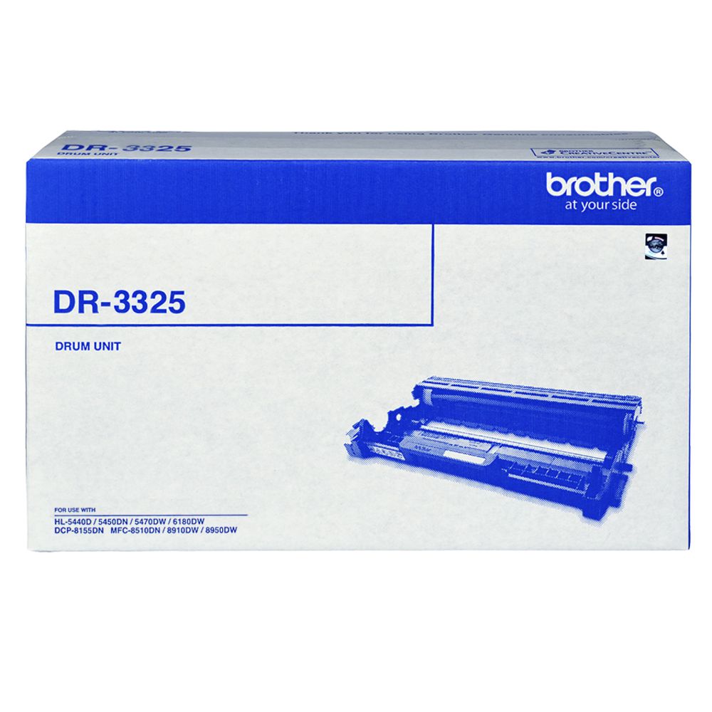 COB-DR3325 Brother DR-3325 Drum Unit - with HL-5440D/5450DN/5470DW/6180DW & MFC-8510DN/8910DW/8950DW & DCP-8155DN - up to 30000 pages
