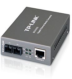NHTL-MC210CS TP-Link MC210CS 1000Mbps RJ45 to 1000Mbps single-mode SC fiber Converter, Full-duplex, up to 15Km, switching power adapter, chassis TL-MC1400 rack-mou