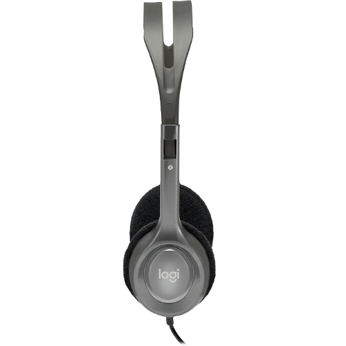 SPLT-H110- (LS) Logitech H110 Stereo Headset Over-the-head Headphones 3.5mm Versatile Adjustable Microphone for PC Mac