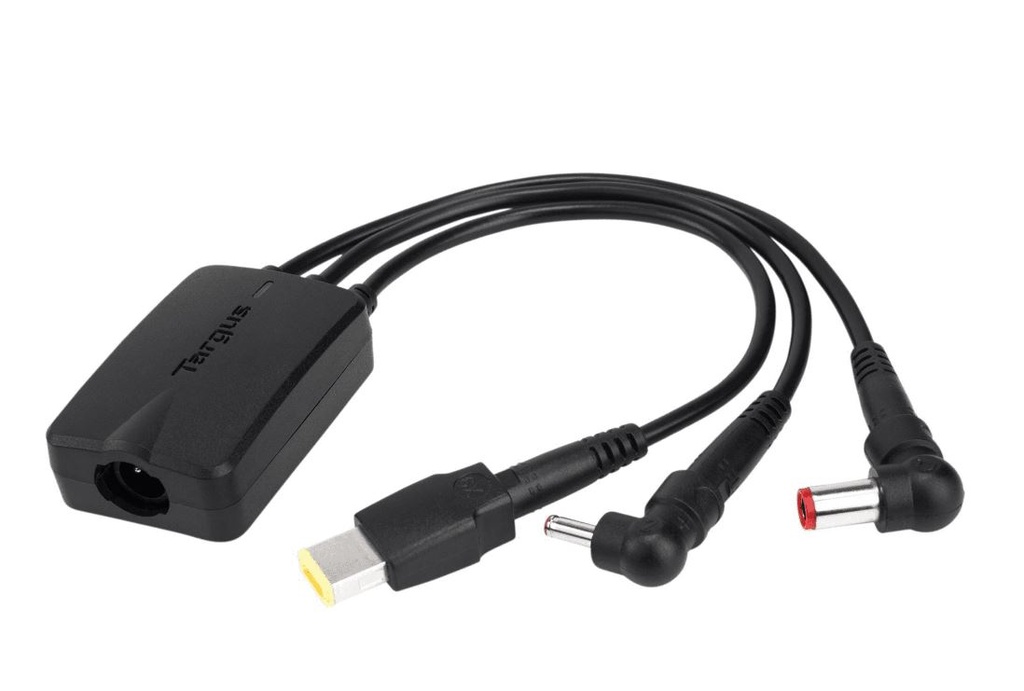 NAT-ACC1009AUX Targus 3-Way Active DC Charging Cable 3 Pin - Accommodates up to 3 different Power Tips/SecureFix clips for Semi-Permanent (LS)