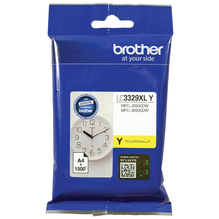 COB-LC3329XLY Brother LC3329XLY YELLOW  INK CARTRIDGE TO SUIT MFC-J5930DW/J6935DW - UP TO 1500 PAGES