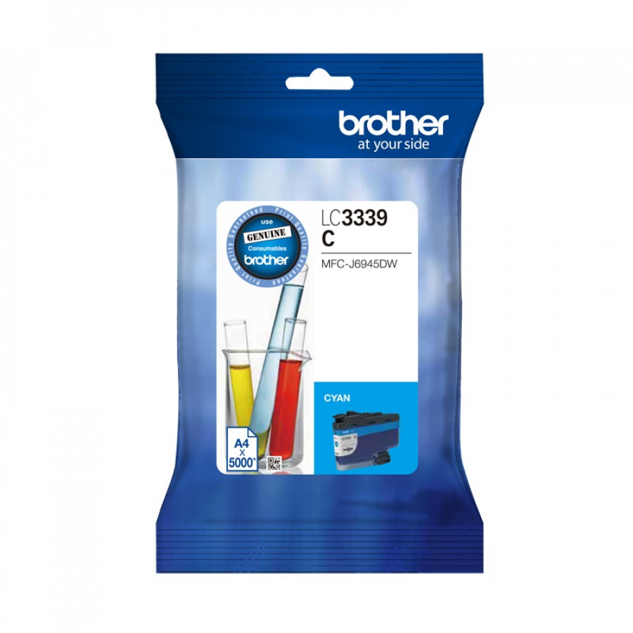 COB-LC3339XLC Brother LC-3339XLC Cyan Super High Yield Ink Cartridge to Suit MFC-J5845DW, MFC-J5945DW, MFC-J6545DW, MFC-J6945DW, upto 5000 Pages