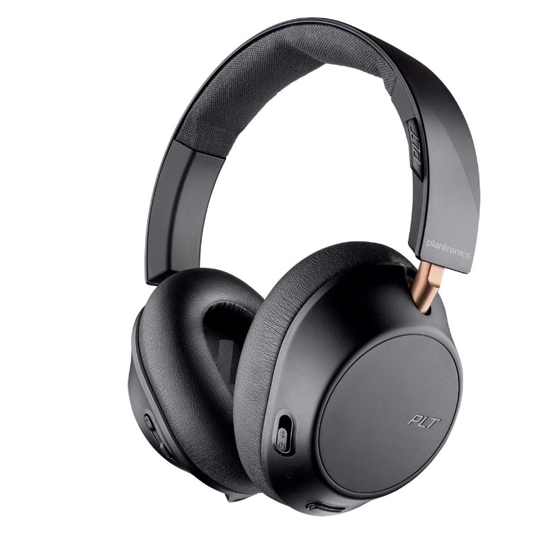 SPPT-BACKBEAT PLANTRONICS Backbeat GO 810 Wireless Headphones, Active Noise Canceling Over Ear Headphones, Black