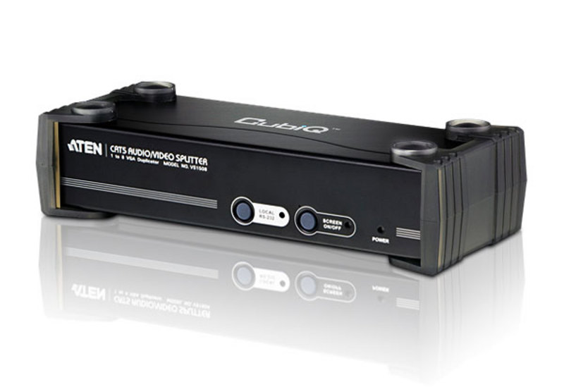 KVA-VS1508T-AT-U Aten Professional Video Splitter 8 Port VGA Video Splitter over Cat5 w/ Audio and RS-232, 1920x1200@60Hz or 150m Max (LS)