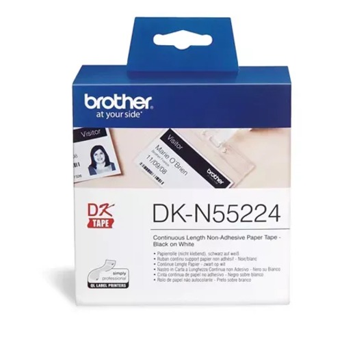 COB-DK-N55224 Brother White Continuous Thick Paper Roll 54mm x 30.84mm