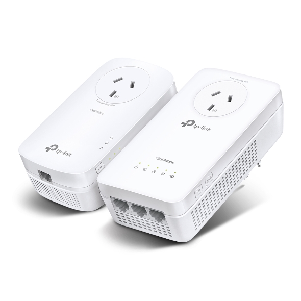 [NWTL-WPA8631PKIT] NWTL-WPA8631PKIT TP-Link TL-WPA8631P KIT AV1300 Gigabit Passthrough Powerline AC Wi-Fi Kit AV2 300Mbps 867Mbps 2x2MU-MIMO 300m Range