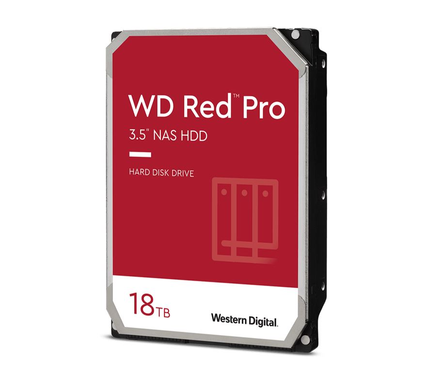 HAWD-RDP35-18TB Western Digital WD Red Pro 18TB 3.5' NAS HDD SATA3 7200RPM 512MB Cache 24x7 300TBW ~24-bays NASware 3.0 CMR Tech 5yrs wty