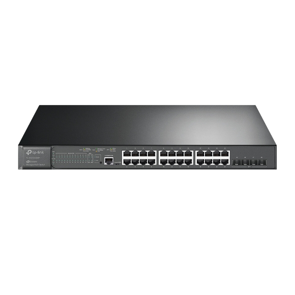 NWTL-SG3428XMP TP-Link SG3428XMP Omada 24-Port PoE+ Gigabit L2+ Managed Switch with 4 10GE SFP+ Slots , Integration with Omada SDN Controller,Static Routing, OAM, DD
