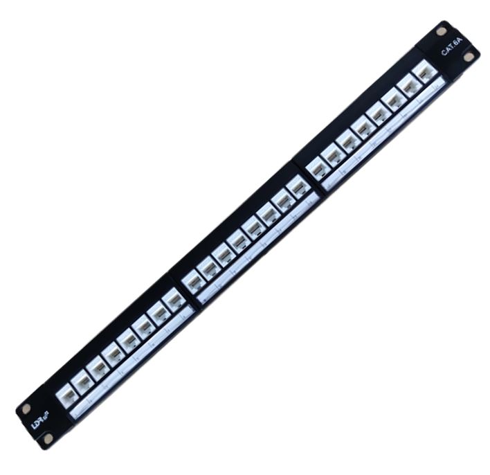 RCLDR-ACC-PP-24-6A LDR 24 Port Cat6A UTP Patch Panel Rack Mount - 1U