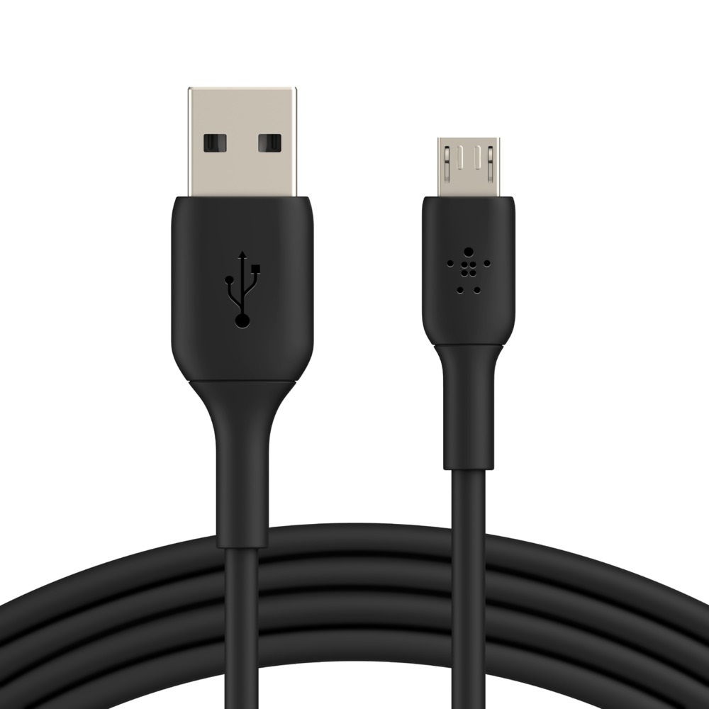 MPA-BKUCCBLK Belkin BoostCharge USB-A to Micro-USB Cable (1M) - Black (CAB005bt1MBK), 25K+ Bends, USB-IF Certified, .2 Years Warranty