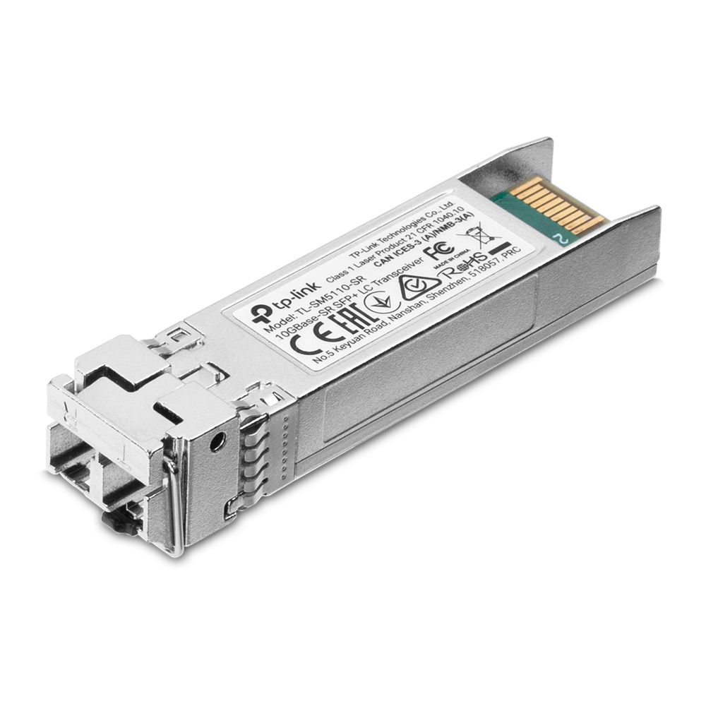NWTL-SM5110-SR TP-Link TL-SM5110-SR 10GBase-LR 10GBase-SR SFP+ LC Transceiver Multi Mode Hot-Pluggable Digital Diagnostic Monitoring SFP+ MSA Compatible