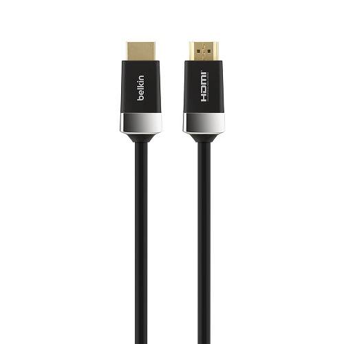 MPABHDMI4K5MCBLK Belkin Advanced Series High Speed 4K HDMI Cable with Ethernet (5M) - Black(AV10050BT5M), Ultra HD 4K @ 60Hz + HDR, 18Gbps Bandwidth,2 Years Warranty