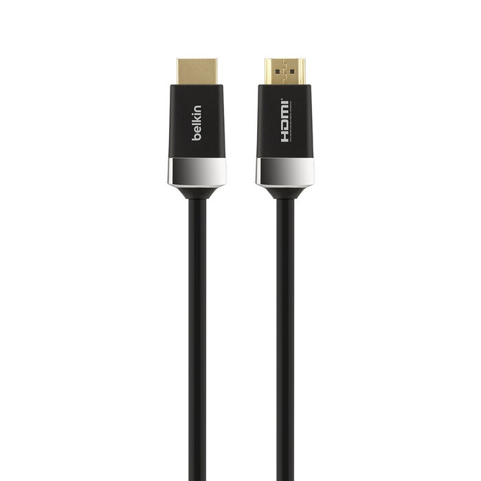 MPABHDMI4K2MCBLK Belkin Advanced Series High Speed 4K HDMI Cable with Ethernet (2M) - Black(AV10050bt2M), Ultra HD 4K @ 60Hz + HDR, 18Gbps Bandwidth,2 Years Warranty