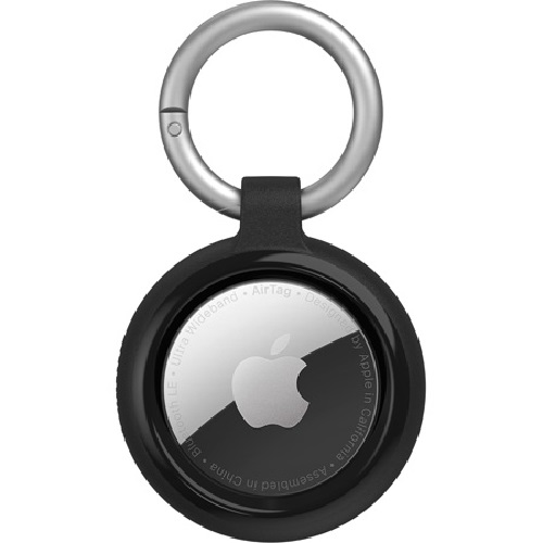 [MPA-OB-ASTAC-BLK] MPA-OB-ASTAC-BLK OtterBox Apple AirTag Sleek Case - Black (77-86958), Guards against bumps and dings, Attaches with a durable carabiner, Sleek design, 2 Years Warranty