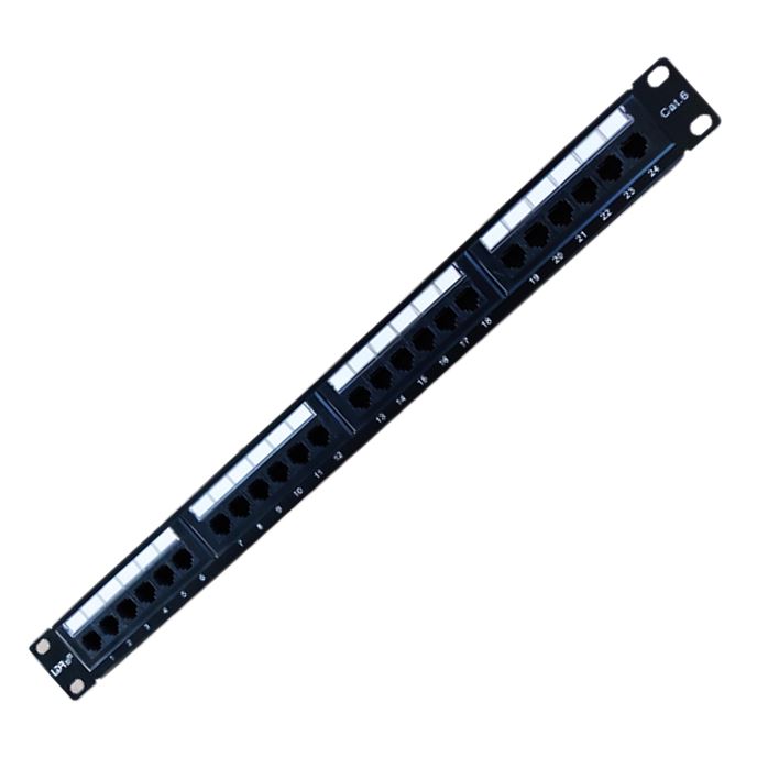 RCLDR-ACC-PP-24-6 LDR 24 Port Cat6/5e Patch Panel Rack Mount - 1U
