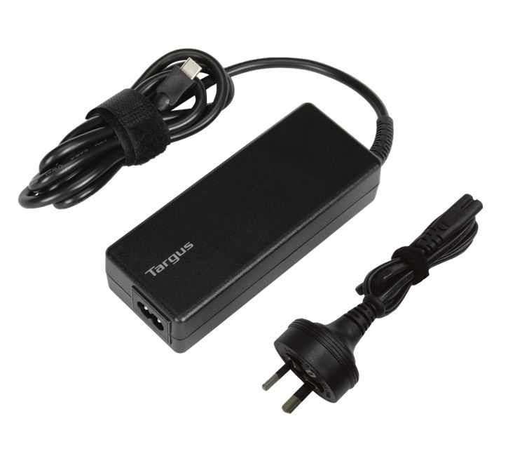 NAT-APA108AU Targus 100W USB-C Charger - Compatible with USB-C Laptops, Tablets, Phones, Built-in Power Adapter, Up to 100W Power Delivery,1.8M Cable, 2YR WTY