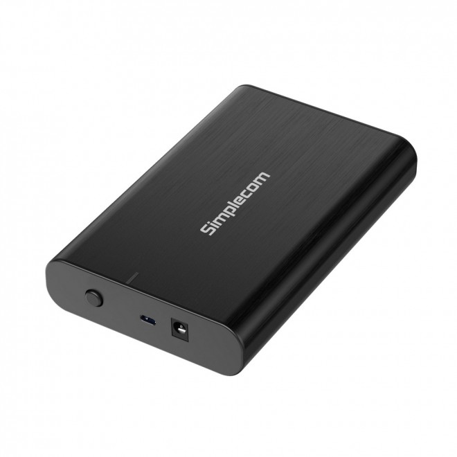 HXSI-SE331 Simplecom SE331 Aluminium 3.5'' SATA to USB-C External Hard Drive Enclosure USB 3.2 Gen1 5Gbps