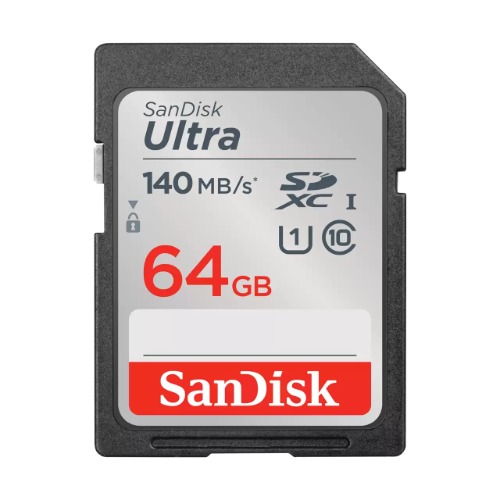 FMS-SDUL-64G3 SanDisk Ultra 64GB SDHC SDXC UHS-I Memory Card 140MB/s Full HD Class 10 Speed Shock Proof Temperature Proof Water Proof X-Ray Proof Digital Camera
