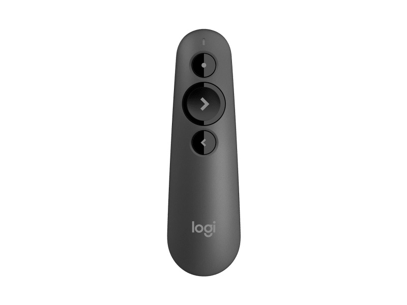 MILT-R500S Logitech R500S Laser Presentation Remote with Dual Connectivity Bluetooth or USB 20m Range Red Laser Pointer for PowerPoint Keynote Google Slides