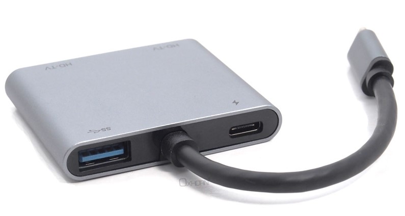 CBOX-AD-U31-DHUC Oxhorn 4-in-1 USB-C to 2x HDMI 1xUSB3.0 1xUSB-C Charging Port 100W Power Delivery Support 4K@30Hz Displays