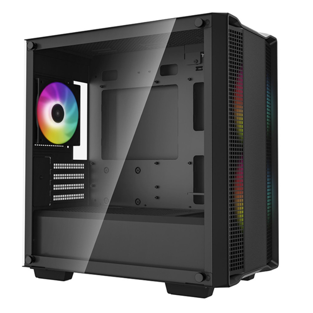 [CAD-CC360-ARGB] CAD-CC360-ARGB DeepCool CC360 ARGB Micro-ATX Case 3x120mm Pre-Installed ARGB Fans ,Tempered Glass Panel, Front USB3.0×1、USB2.0×1、Audio×1