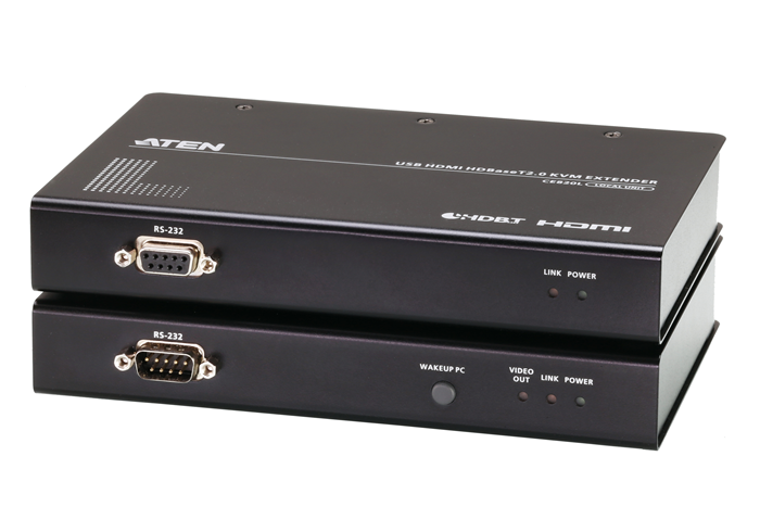 KVA-CE820A Aten 4K HDMI HDBaseT 2.0 KVM Extender with RS232, 1x CE820L + 1x CE820R, Long distance with superior video quality