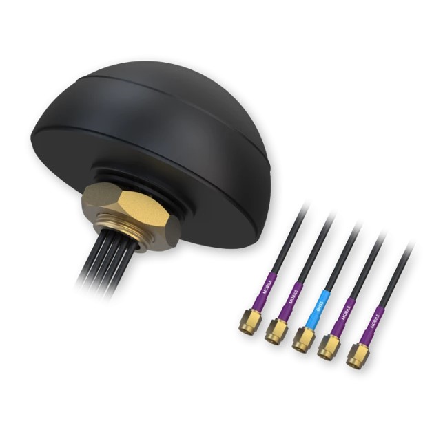 NHT-PR1KCL28 Teltonika Combo Quad Mobile/GNSS Roof SMA Antenna