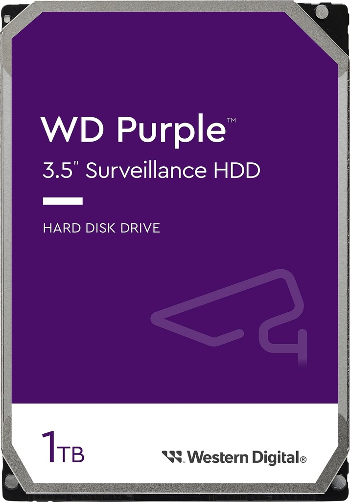 HAWD-WD11PURZ Western Digital WD11PURZ WD Purple 1TB 3.5' Surveillance HDD 5400RPM 64MB SATA3 110MB/s 3yrs  limited warranty
