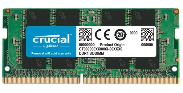 MECN4-1X16G32FRA-P Crucial 16GB (1x16GB) DDR4 SODIMM 3200MHz CL22 1.2V Notebook Laptop Memory RAM ~CT16G4SFS832A