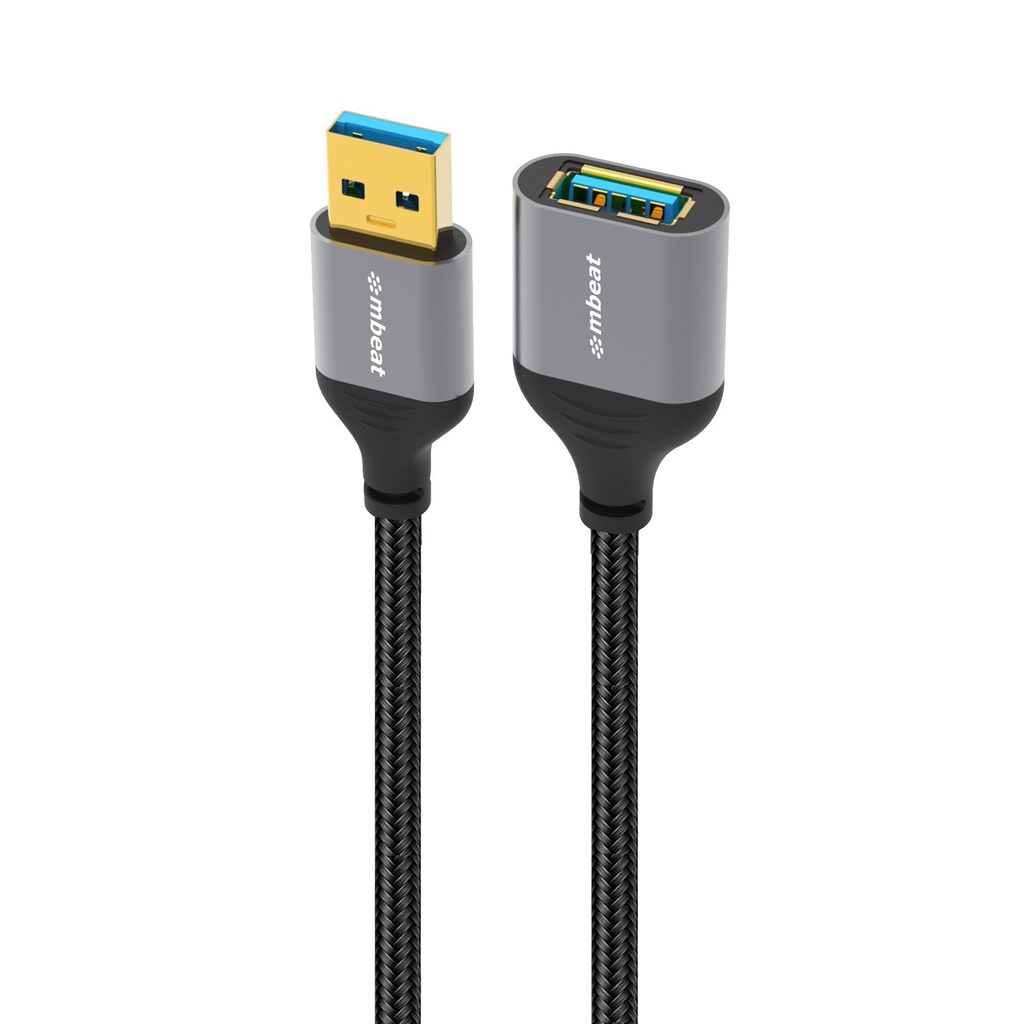 CBMB-MB-XCB-UMUF18 mbeat® Tough Link 1.8m USB 3.0 to USB 3.0 Extension Cable  Plug-and-Play Adaptive Practicality Speed: 5Gbps Package Weight: 96g