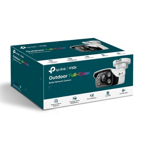 NWTL-VIGI-C350-2.8 TP-Link VIGI 5MP C350(2.8mm) Full-Colour Bullet Network Camera 2.8mm Lens, Two-Way Audio, Smart Detection,