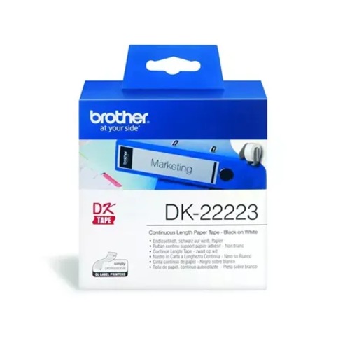 COB-DK22223 Brother DK-22223 - WHITE CONTINUOUS PAPER ROLL 50MM X 30.48M