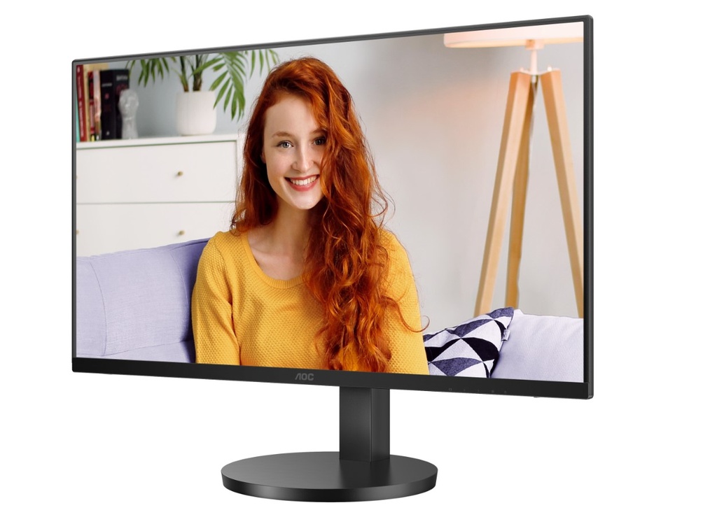 MNAO-U27B3AF AOC 27' IPS 4K 3840 x 2160 UHD, HDR10, Speakers, Flicker FREE, HDMI 2.0 x 2, DisplayPort 1.4 x 1  black. VESA 100, Height Adjust,  Office Monitor