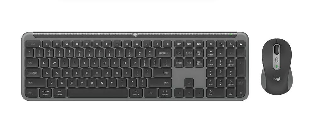 KBLT-MK950-GRAPH Logitech SIGNATURE SLIM COMBO MK950 -Graphite Keyboard Full-size layout with number pad Mouse 1000 DPI 1-Year Limited Hardware Warranty