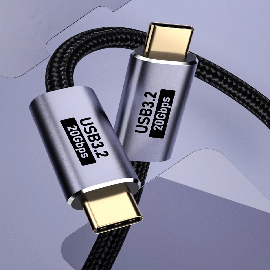 [MPA-6976552042406] MPA-6976552042406 USP BoostUp Cafule Braided USB-C to USB-C (3.2 Gen2) Charge & Video Cable (1.5M) -Black,5A/100W PD,20Gbps,8K/60Hz,USB-C Compatibility,5 Years Warranty
