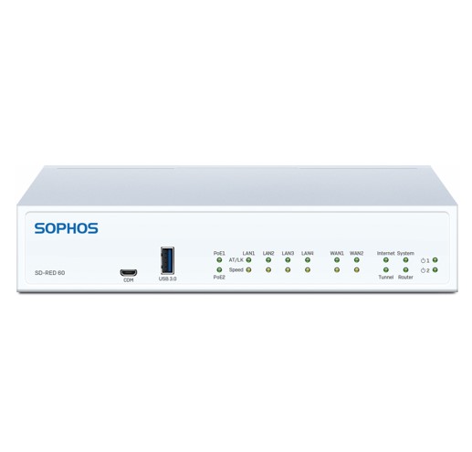 NSO-R60ZTCHAU Sophos SD-RED 60 Edge Devices For Remote Locations
