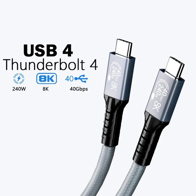 MPA-BT4CC18M USP BoostUp Hyperlink USB4 USB-C to USB-C Cable (1.8M) Black -USB4 - 40Gbps,240W,8K (60Hz)/4K (144Hz), Fast Charge, Tablet, Phone, 5 Years Warranty