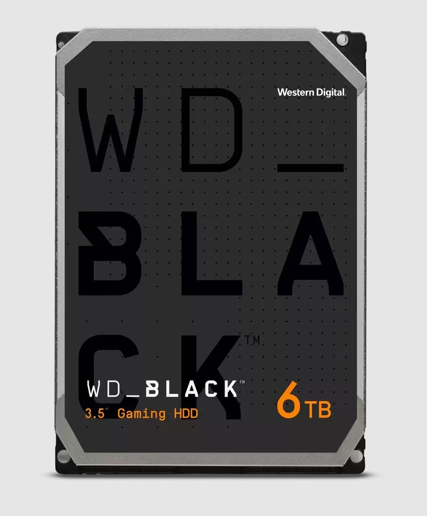 [HAWD-BK35-6TB-FZBX] HAWD-BK35-6TB-FZBX Western Digital WD Black 6TB 3.5' HDD SATA 6gb/s 7200RPM 256MB Cache CMR Tech for Hi-Res Video Games 5yrs Wty ~WD6004FZBX