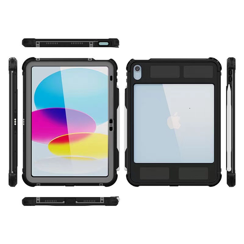 [MPA-HDTWP10.9] MPA-HDTWP10.9 USP Apple iPad (11') (A16) (11th Gen) / iPad (10.9') (10th Gen) WaterProof Case Black - IP68, Reliable & Durable, Drop Protection, 5 Years Warranty