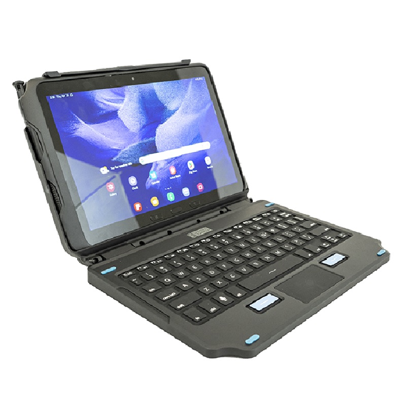 [MPA-7160-1869-00] MPA-7160-1869-00 Generic Samsung Galaxy Tab Active4 Pro/ Active Pro (10.1') Back Lit 2-In-1 Attachable Keyboard - Black (7160-1869-00),76 Key,USB-C Port Charges Tablet