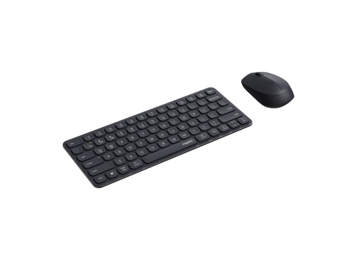 KBRP-9010M-BK RAPOO X9010M Multi-mode Aluminium Base, Wireless Ultra-slim Combo Set, up to 12 Months Battery, Bluetooth or 2.4Ghz.  Office Business Retail Grey