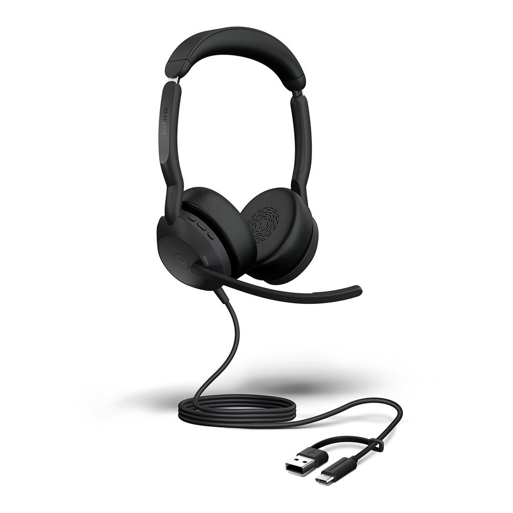 [SPJ-E2-50-D-MS-CA] SPJ-E2-50-D-MS-CA Jabra Evolve2 50, USB C/A MS Stereo Headset, Bluetooth®, 4 microphones, Active Noise Cancellation, Busylight, Call management, Air Comfort technology