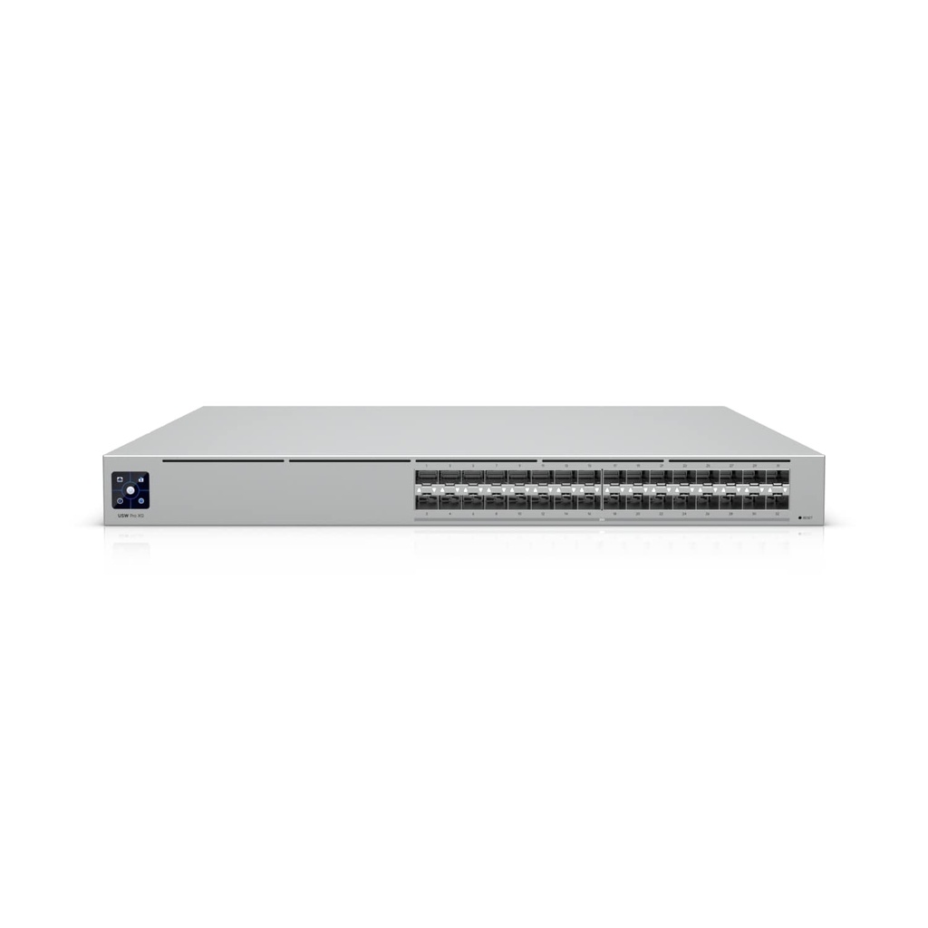 NHU-PRO-XG-AGGREGATION Ubiquiti Pro XG Aggregation, 32x High-capacity 25G/10G/1G SFP28 Ports with Etherlighting - Backwards compatible with SFP and SFP+ Modules and DACs