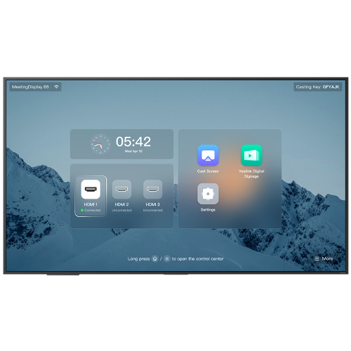 [IPY-MD-MD86] IPY-MD-MD86 Yealink MeetingDisplay 86' 4K UHD, IPS Panel, Anti-Glare, Dual 12W Speakers, Wi-Fi 6, Bluetooth 5.1, HDMI x3