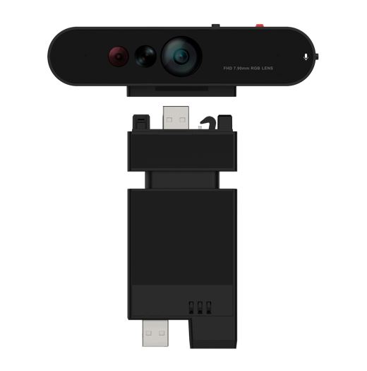 NAL-4XC1K97399 LENOVO ThinkVision MC60 (S) Monitor Webcam 1080p IR & RGB dual‑sensor Adjustable FOV: 65°-90° AI enhance noise‑cancelling MIC Physical privacy shutter